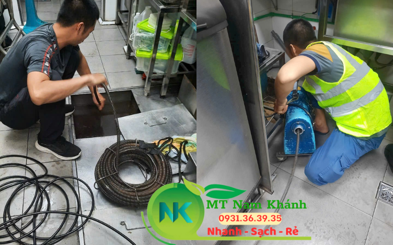 thông nghẹt bồn rửa chén 2