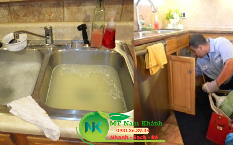 thông nghẹt bồn rửa chén 4