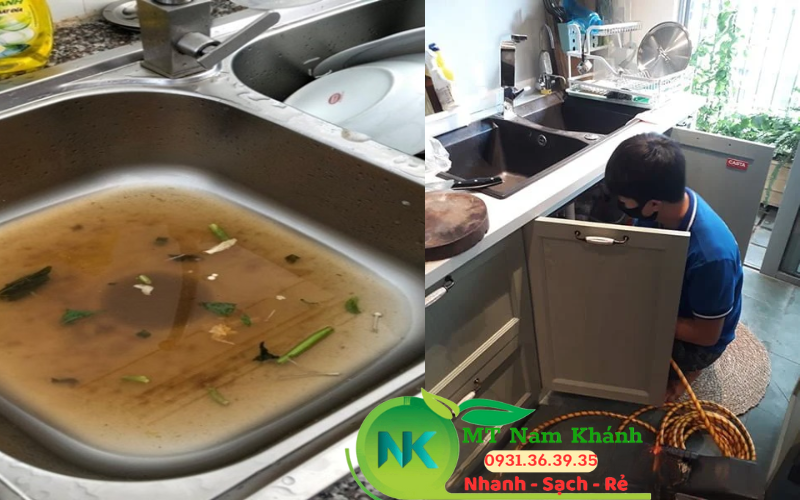 thông nghẹt bồn rửa chén 6